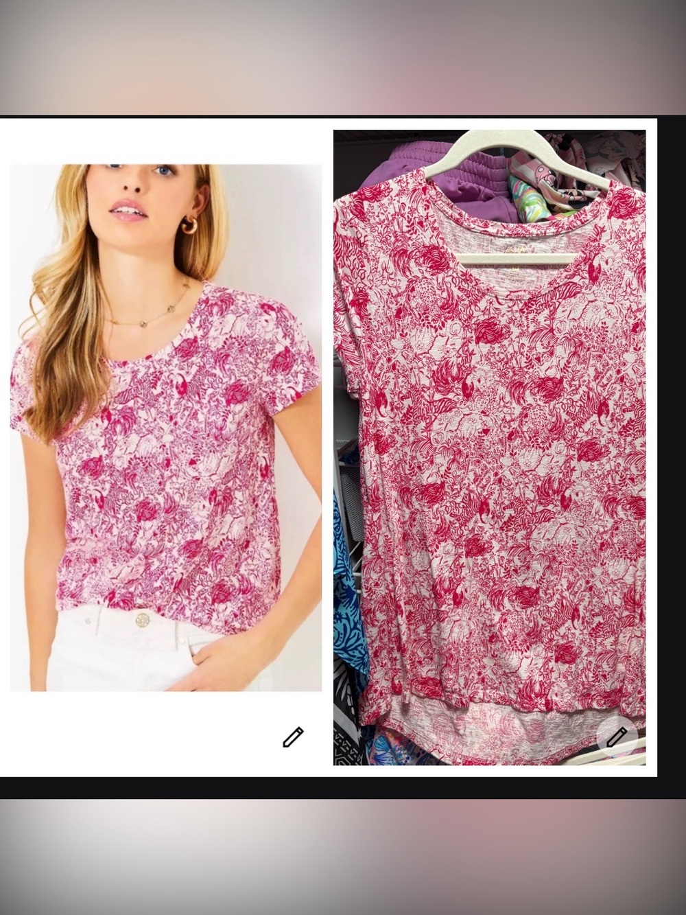 Lilly Pulitzer Etta Floral Short-Sleeve Tee